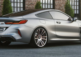 BMW M8 Competition Grey Metallic with F.I.W.E. wheels (Sideview)