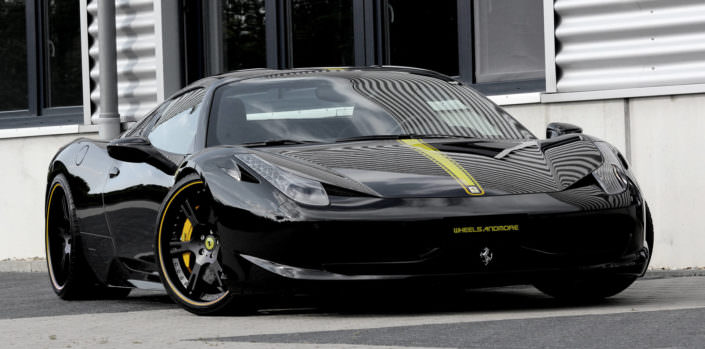 ferrari 458 tuning with wheels exhaust and ecu upgrade