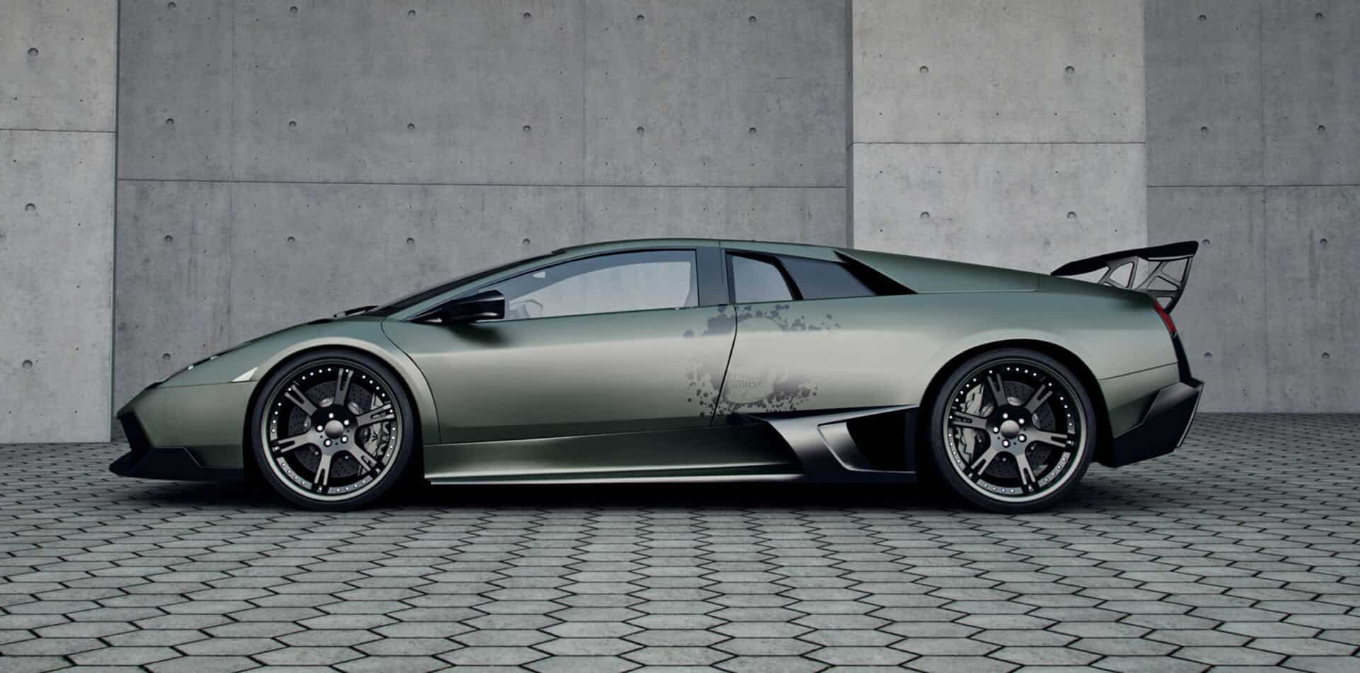 body tuning 2x Radlauf Kotflügel Leiste für Lamborghini Murciélago Roadster 